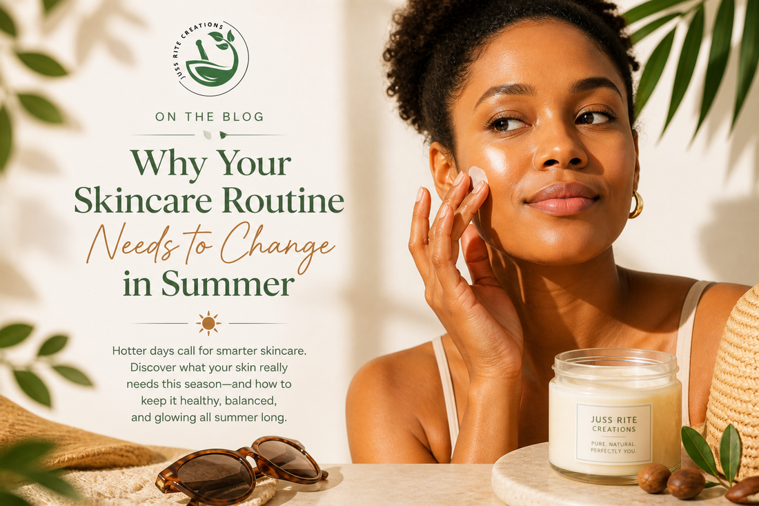 woman caring for her skin in the summer