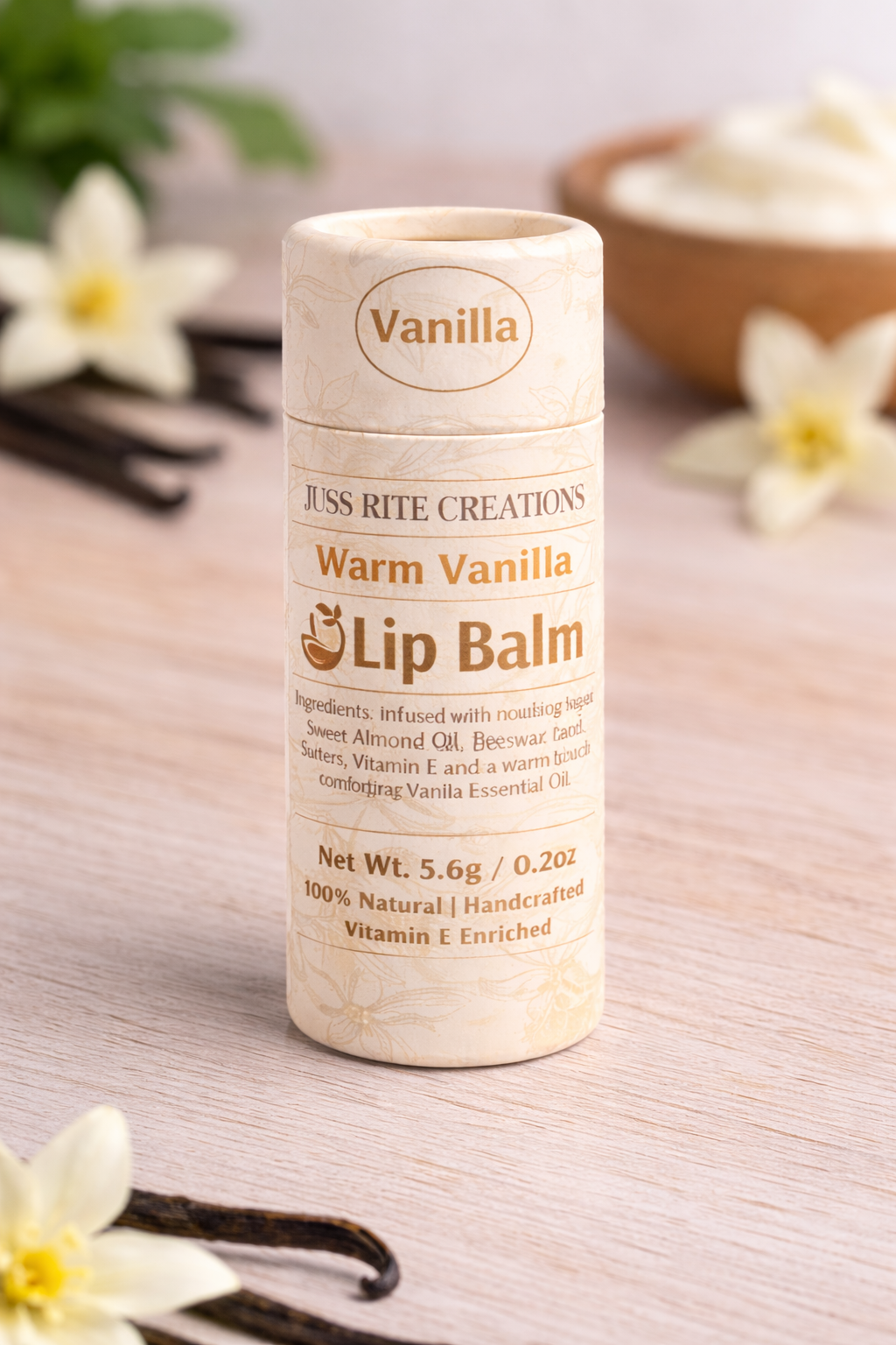 picture sowing vanilla lip balm